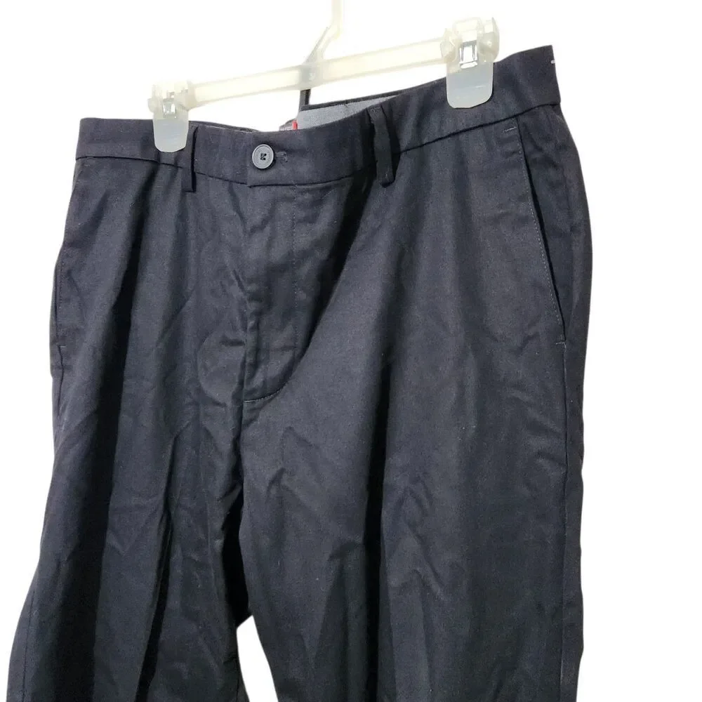 Dockers Khaki Pants Size 36x29 Black Slim Flat Front.  New